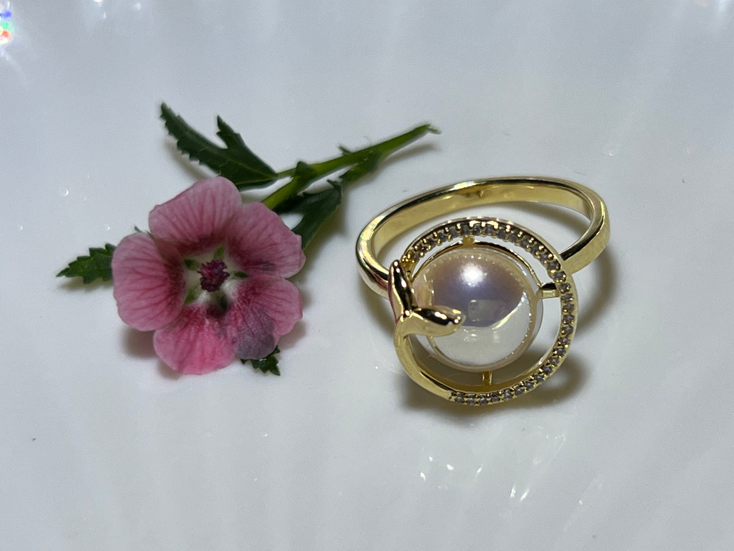 Fashion pearl Ring Freshwater cultured pearl Ring Jewelry