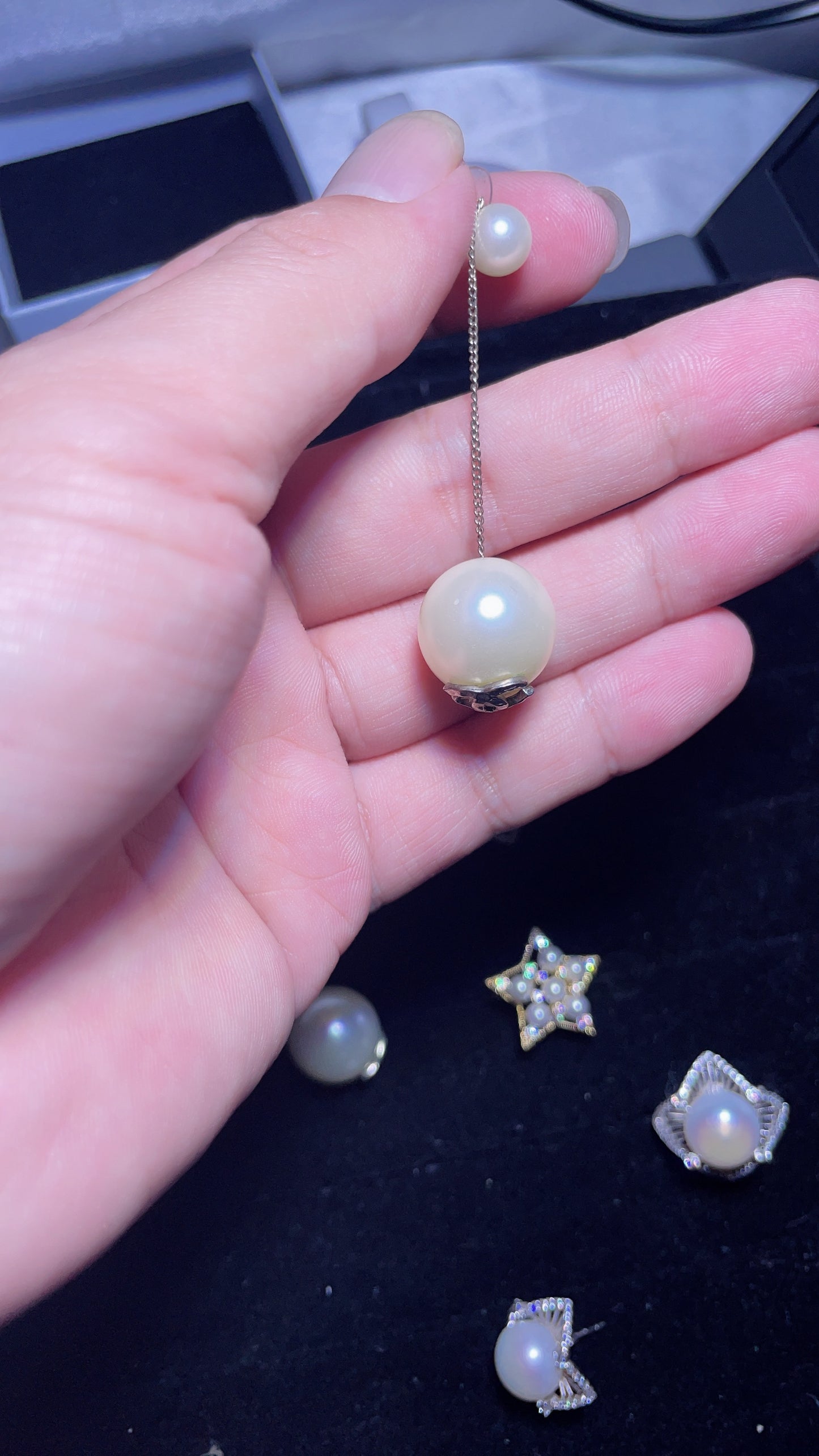 pearl Earrings Huggie Hoop Earrings Jewelry