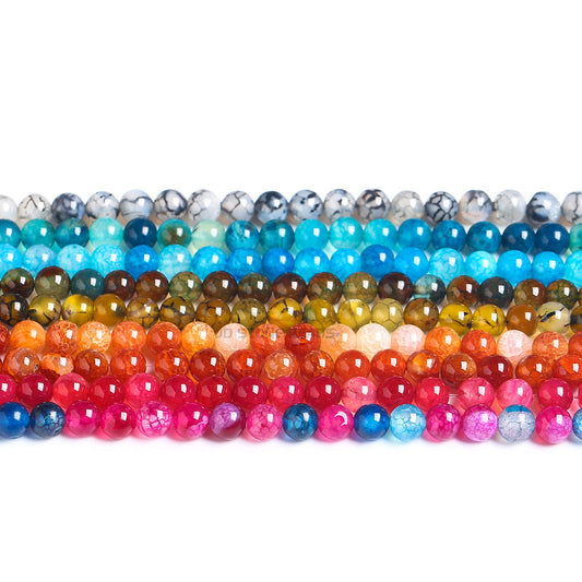 ③【Agate】 Natural Stone Beads Making DIY Bracelet 4 6 8 10 12mm